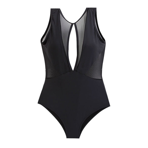 Traje de Baño Enterizo Escote Profundo Estilo Coreano para Termas - Image 5