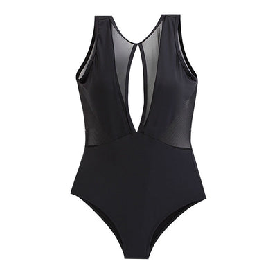 Traje de Baño Enterizo Escote Profundo Estilo Coreano para Termas - Image 5