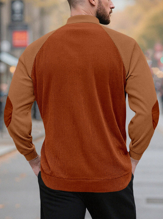 Chamarra Casual Raglan para Hombre - Cuello Alto Suelto Primavera Otoño - Image 14
