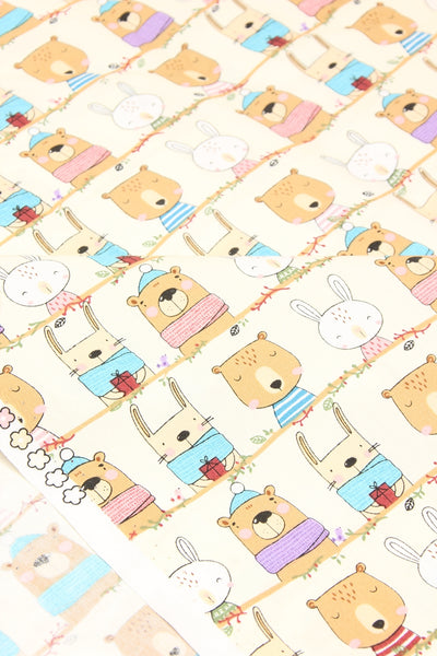 Tela de Algodón Estampada con Animales Lindos - Artesanal para DIY - Image 17