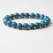 Pulsera de Apatita Azul Natural - Joyería Elástica Unisex