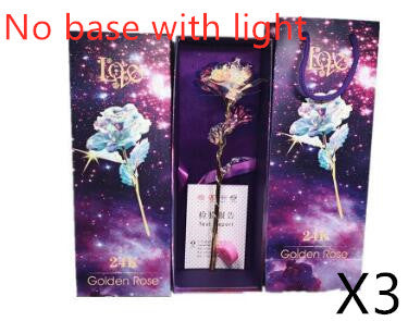 Conjunto de Rosas Doradas Luminosas 24K - Image 27