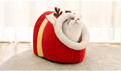 Cama Térmica Navideña para Mascotas - Nido Acogedor - Image 3