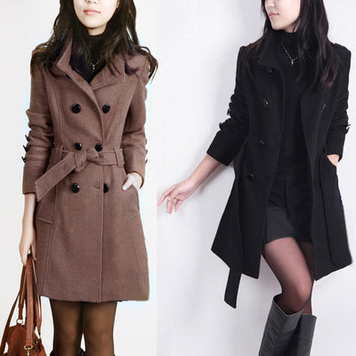 Abrigo Tweed Doble Botonadura Largo - Image 3