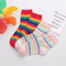 Retro Rainbow Striped Socks