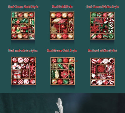 Adornos Navideños Electrochatados Pintados para Árbol de Navidad - Image 11