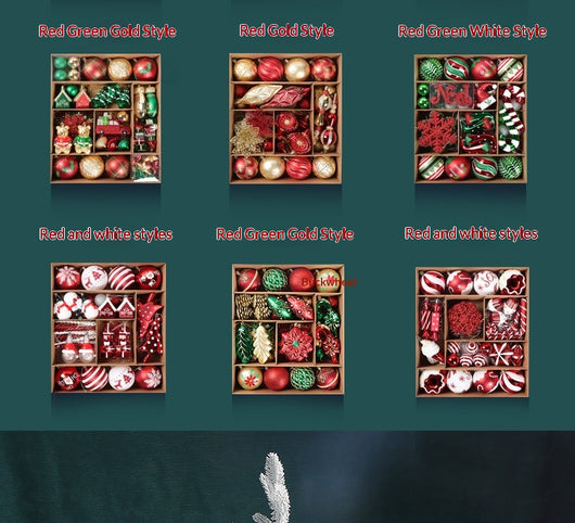 Adornos Navideños Electrochatados Pintados para Árbol de Navidad - Image 11