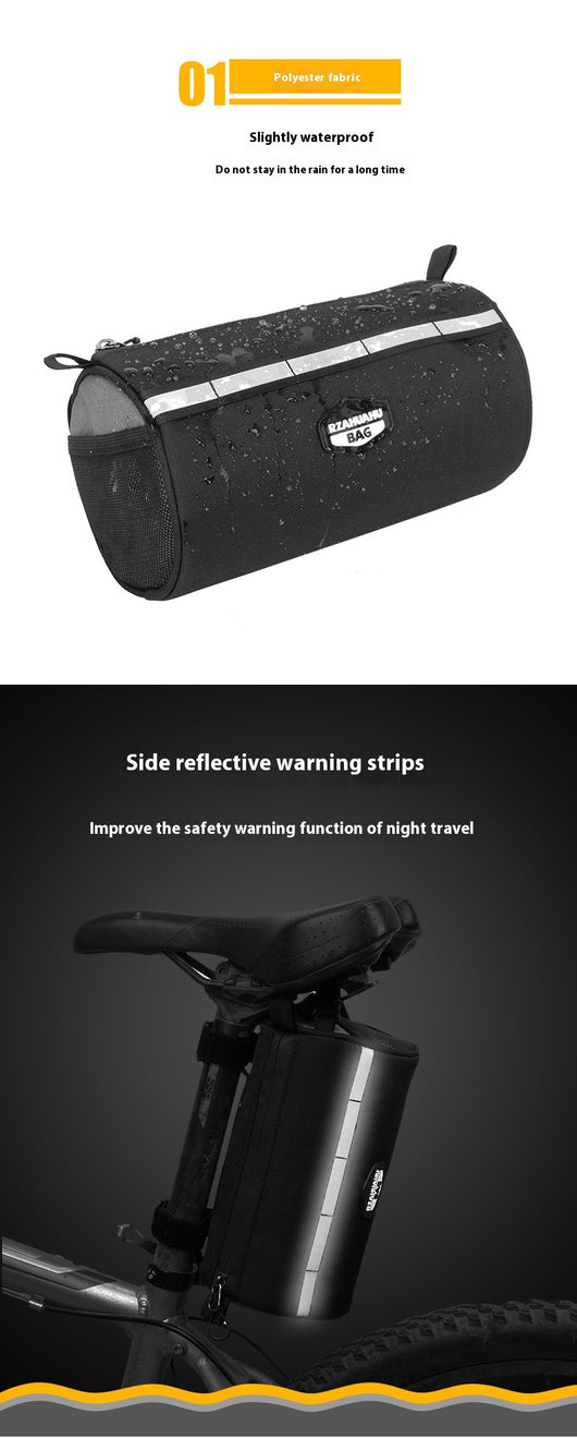 Bolsa Frontal de Gran Capacidad para Bicicleta de Montaña con Soporte Plegable - Image 15