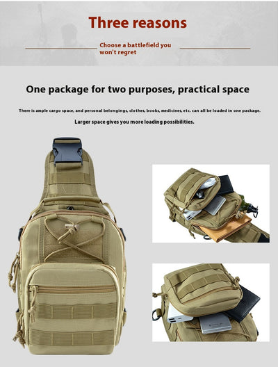 Bolsa Mensajera Táctica Impermeable en Tela Oxford con Camuflaje - Image 22