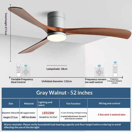 Ventilador de Techo con Luz Integrada Moderno y Minimalista - Image 24