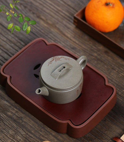 Tetera Artesanal de Barro Púrpura con Boca Ancha - Té Premium Hanwa - Image 10