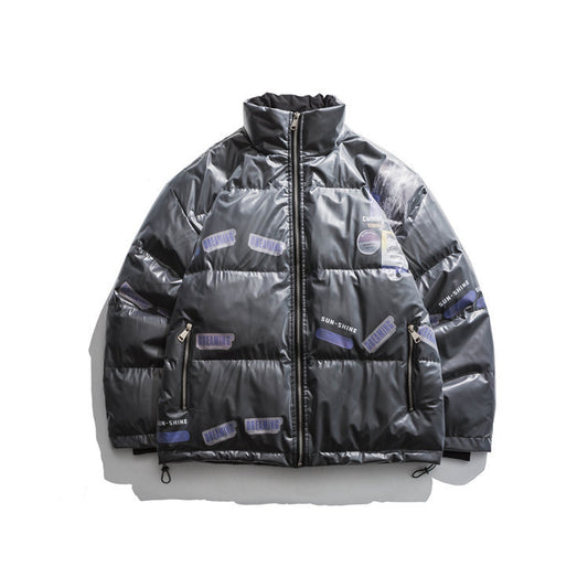 Chaqueta Acolchada con Cuello Mao para Hombre Joven - Image 2