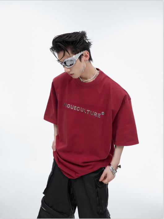 Camiseta de Algodón con Hombros Acolchados y Efecto Desgastado - Image 15