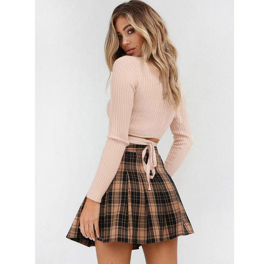 Blusa Crop Top Manga Larga Cuello V Ajustada para Mujer - Cómoda y Elegante - Image 12