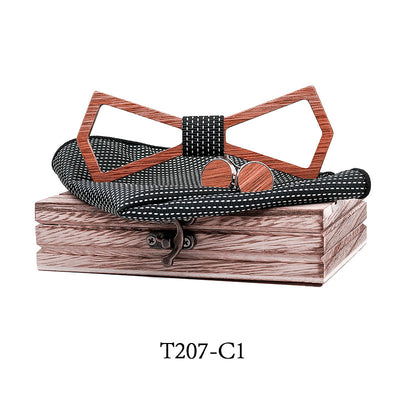Corbata Casual a Rayas para Hombre - Colección Premium con Caja de Madera - Image 10