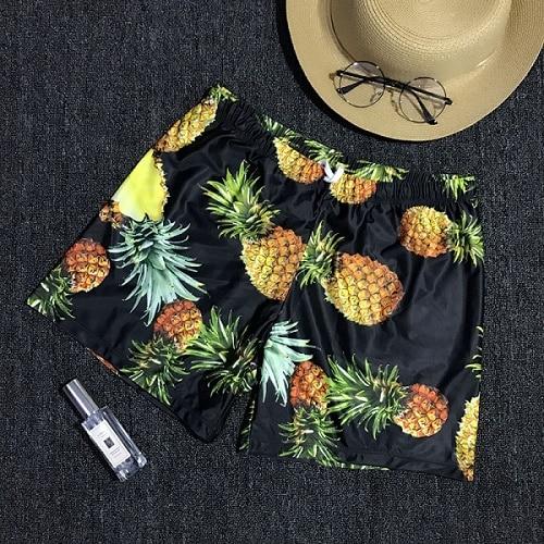 Pantalones de Playa Hombre Estampado Flamenco - Shorts Sueltos Moda Europa y Estados Unidos - Image 4