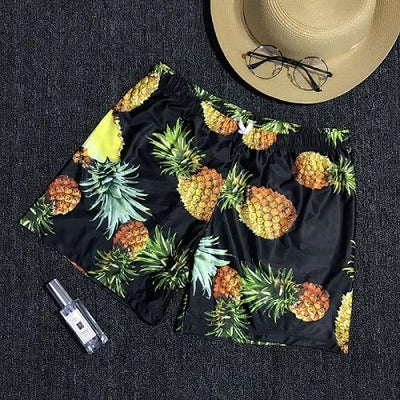 Pantalones de Playa Hombre Estampado Flamenco - Shorts Sueltos Moda Europa y Estados Unidos - Image 4