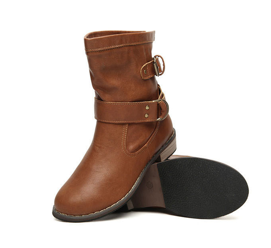 Botines de Tacón Bajo Estilo Europeo y Americano - Image 8