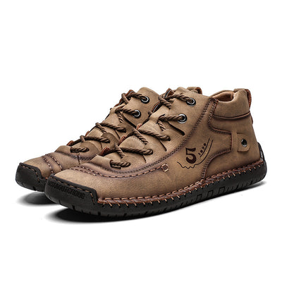 Botas Martin Bajas Cosidas a Mano - Estilo Outdoor Casual para Hombre - Image 8