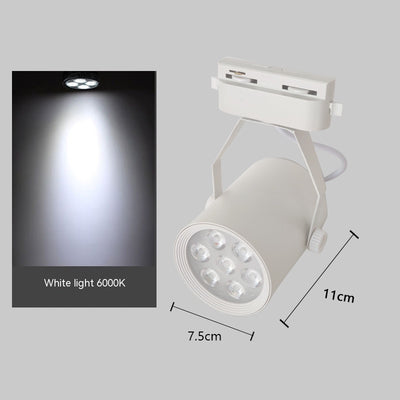 Foco LED de Riel 12W/18W para Tiendas - Iluminación Profesional de Alto Brillo - Image 4