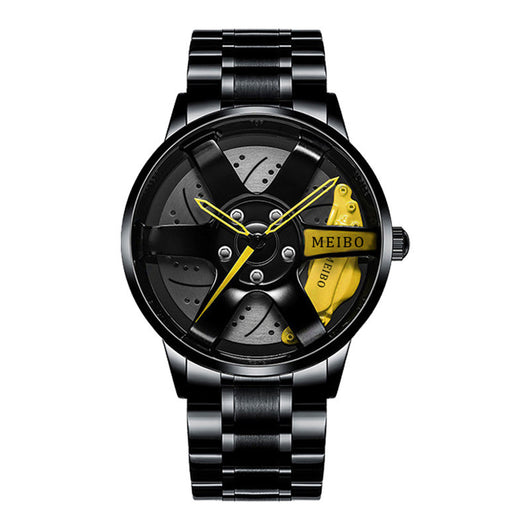 Reloj de Cuarzo Impermeable con Ruedas de Acero Inoxidable para Hombre - Image 17