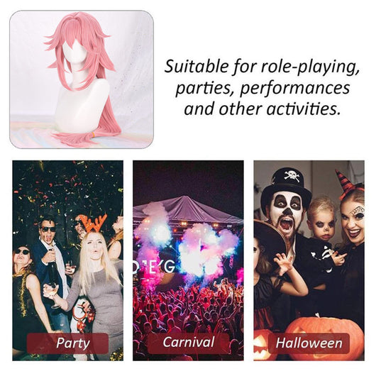 Peluca de Cabello Sintético Color Sólido con Encaje en Ambos Lados - Image 6
