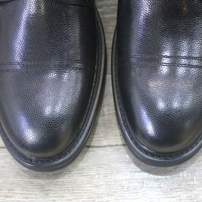 Botas Formales de Cuero Negro con Punta Redonda para Hombre - Image 4