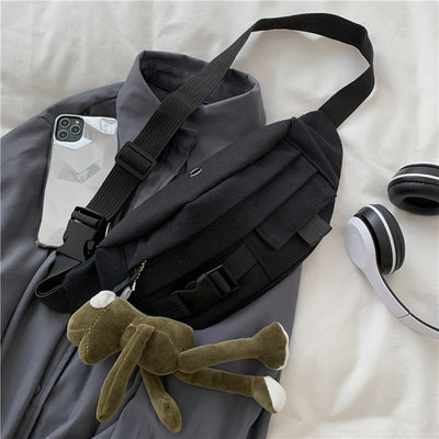 Bolsa Mensajero Harajuku Estilo Coreano para Estudiantes - Lienzo Resistente - Image 4