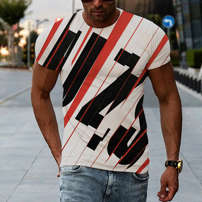 Playera Hombre Estampado 3D Manga Corta - Image 9