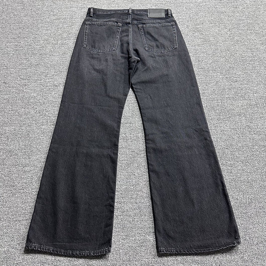 Jeans Rectos Holgados Vintage Desgastados en Negro - Image 10