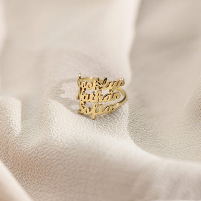 Anillo de Plata Esterlina Personalizado para Parejas con Nombres - Image 5
