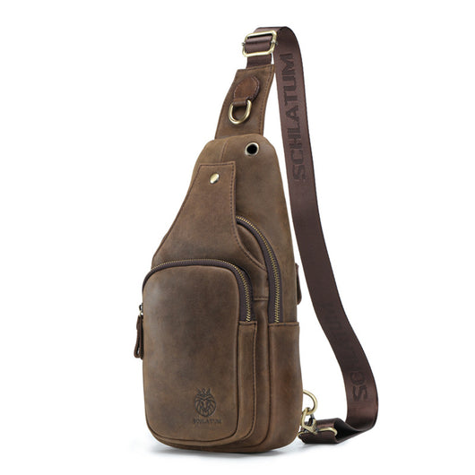Bolsa Bandolera Vintage de Cuero Genuino para Hombre - Image 4
