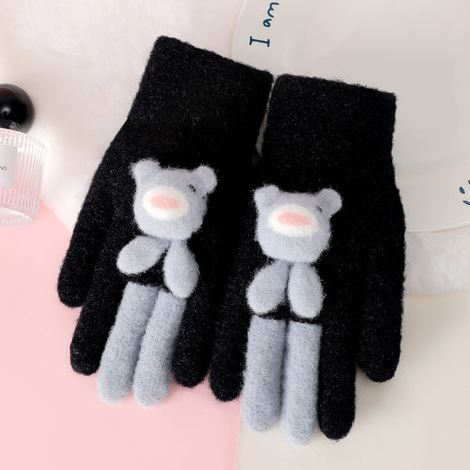 Guantes de Cinco Dedos Acolchados - Diseño Infantil Adorable y Resistente al Viento - Image 10