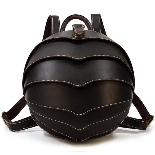 Mochila de Cuero Vintage Beetle con Personalidad Creativa - Image 13