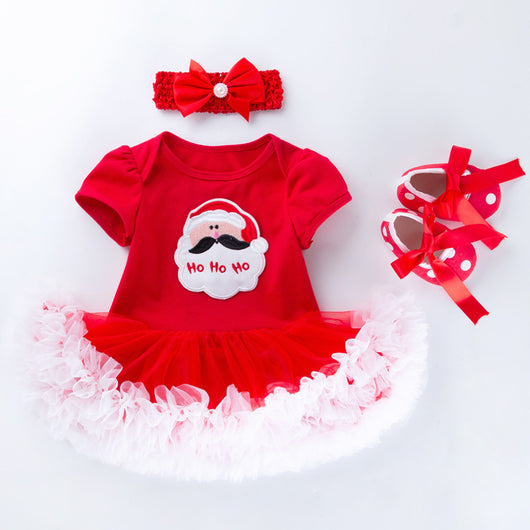 Vestido Navideño Infantil de Malla con Diseño Cartoon - Image 19