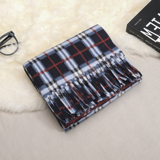 Bufanda Reversible de Cuadros Clásica para Otoño e Invierno - Unisex con Terciopelo Suave - Image 14