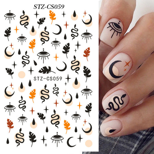 Stickers de Uñas Adhesivos Halloween - Calabazas, Zombis y Calaveras - Image 4