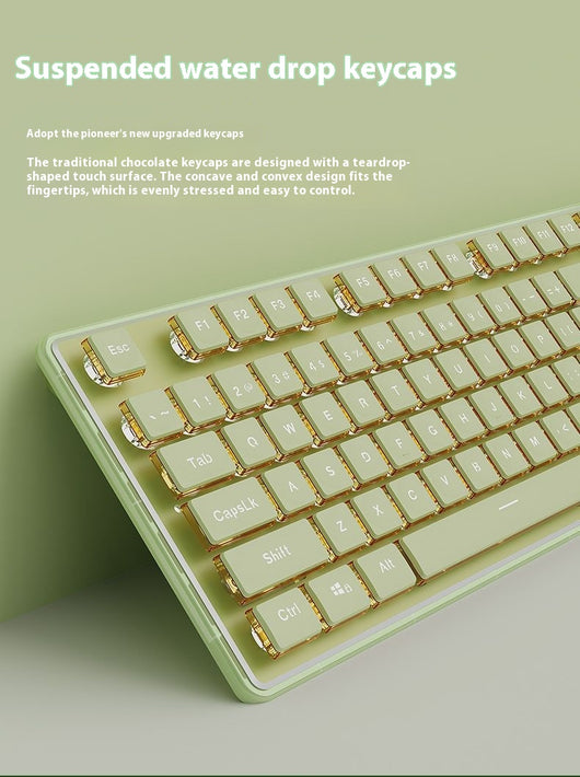 Kit Teclado y Ratón Inalámbrico Mecánico Bluetooth - Diseño Elegante para Oficina - Image 31