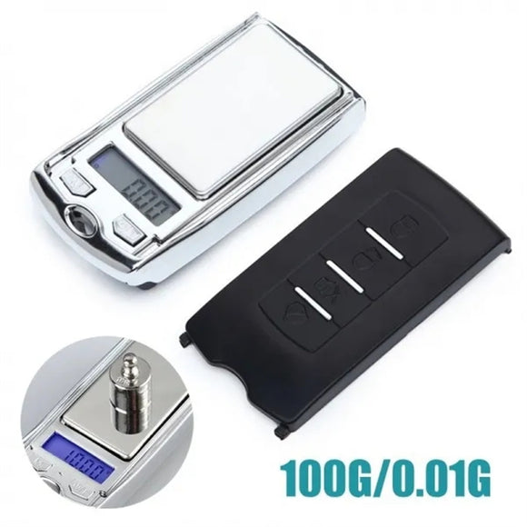 Balanza Digital de Bolsillo Portátil 100g - Precisión 0.01g para Joyería y Oro