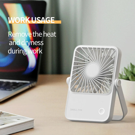 Ventilador Portátil Multifuncional Recargable 1200mAh - Escritorio y Pared