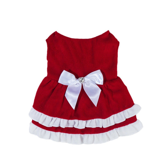 Vestido Princesa Navideño con Moño Polar para Mascotas - Image 6