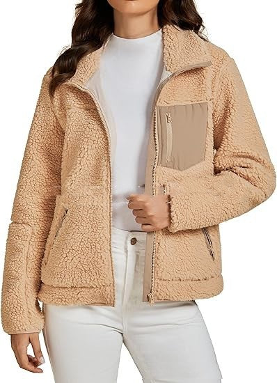 Camisa Polar Suelta con Solapa y Botones para Otoño e Invierno - Image 4