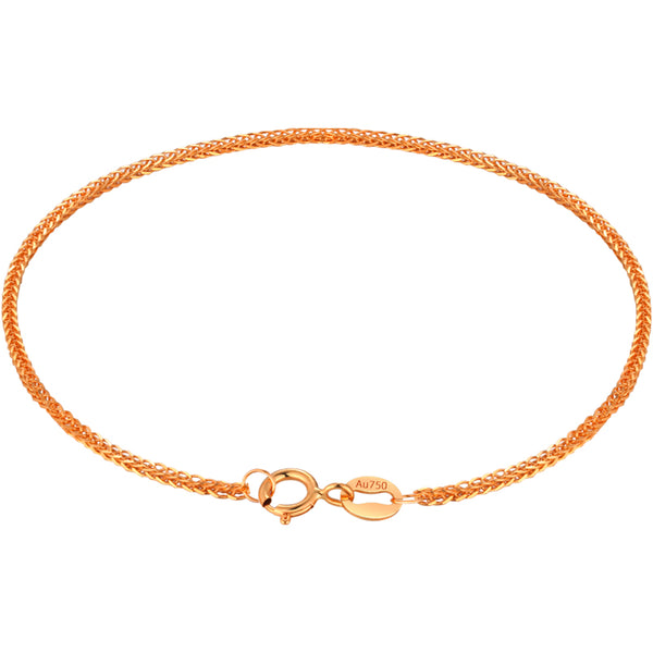 Pulsera de Oro Rosado 18K con Textura Gruesa para Mujer - Image 3