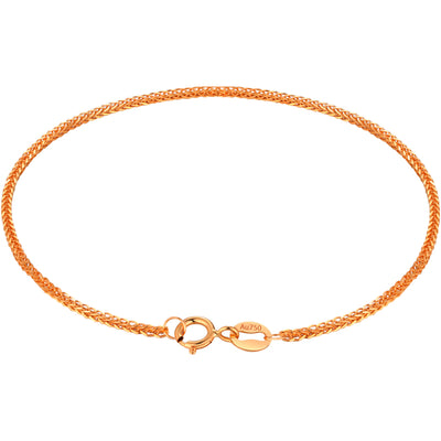 Pulsera de Oro Rosado 18K con Textura Gruesa para Mujer - Image 3