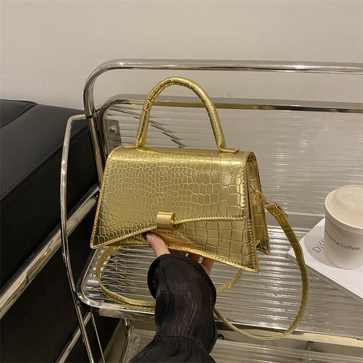 Bolso de Cuero PU Texturizado Casual para Mujer - Diseño Minimalista - Image 4