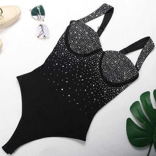 Conjunto de Dos Piezas con Strass, Espalda Descubierta en Dos Colores - Image 24
