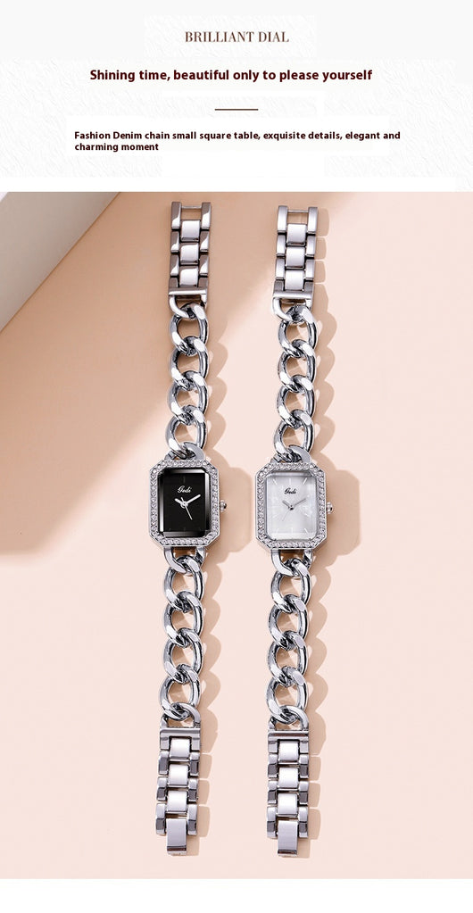 Reloj Cuadrado Mujer Lujo Minimalista - Diseño Elegante y Sencillo - Image 13
