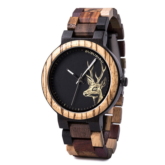 Reloj de Cuarzo Retro de Madera para Parejas Estudiantes - Image 4