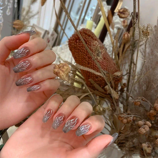 Uñas Postizas Bailarina Removibles con Diseño de Arte Nail - Image 6