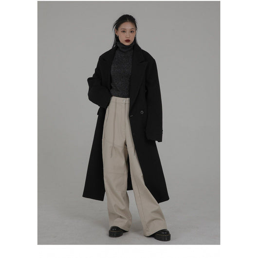 Abrigo Larga Oversized Estilo Coreano Inspirado en Hepburn - Image 2